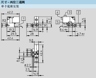 6-hfesto两位三通电磁阀德国